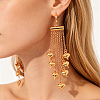 Brass Leverback Earrings for Women VY6617-2