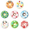 8Pcs 8 Colors Handmade Porcelain Enamel Beads PORC-FS0001-50-1