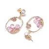 Alloy with Glass Stud Dangle Earring EJEW-TA00527-5