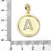 Brass Micro Pave Clear Cubic Zirconia Pendants KK-L253-17G-A-3