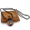Lampwork Perfume Bottle Necklace with Ropes PW-WG66705-05-1