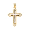 Brass Micro Pave Cubic Zirconia Pendants KK-K408-24A-G-1