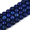 Dyed Natural White Jade Beads Strands G-T139-8mm-60-18-4
