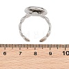 Shell Shape 304 Stainless Steel Cuff Ring Components SA-CBA098D-04P-D-3