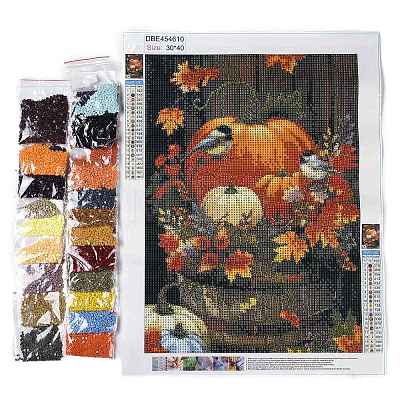 Halloween DIY Diamond Painting Kit AJEW-C037-02L-1