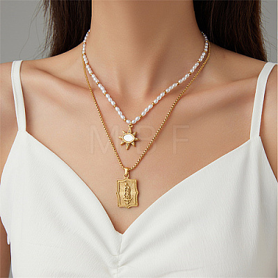Stainless Steel Pendant Necklaces PM8758-1-1