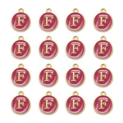 Golden Plated Alloy Enamel Charms LS-ENAM-S118-08F-1