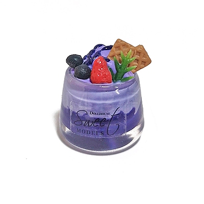 Resin Blueberry Dessert Model PW-WGCFF15-03-1