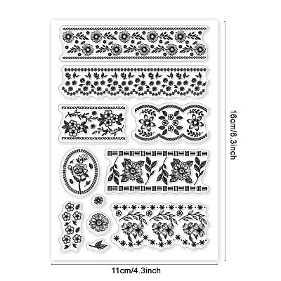 Custom PVC Plastic Clear Stamps DIY-WH0618-0063-1