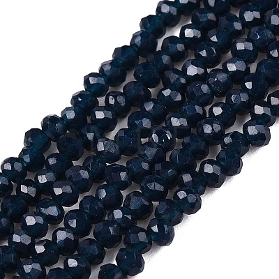 Opaque Solid Color Imitation Jade Glass Beads Strands EGLA-A044-P1mm-D16-1