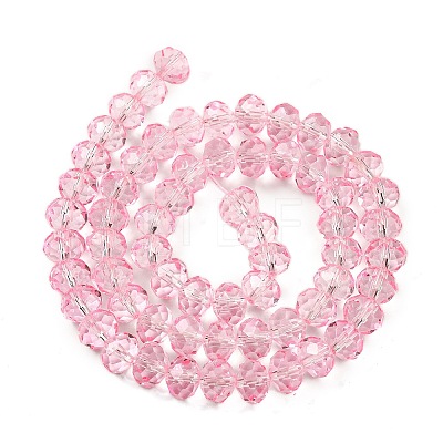 Transparent Baking Paint Glass Beads Strands LS-DGLA-A034-T8mm-D09-1