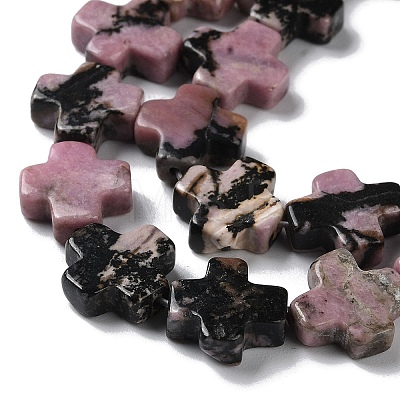 Natural Rhodonite Beads Strands G-M418-B01-01-1