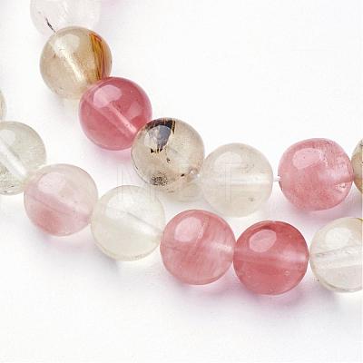 Tigerskin Glass Beads GSR8mmY-1-1