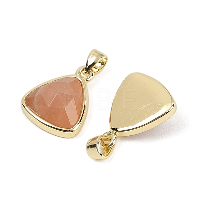 Natural Sunstone Pendants G-O176L-15G-1