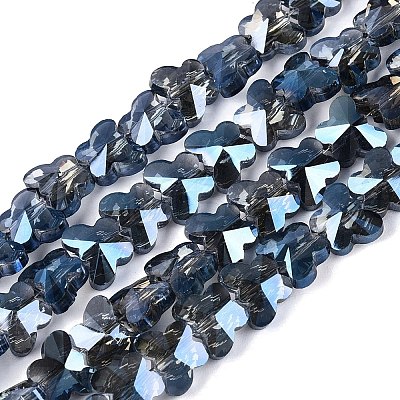 Electroplate Glass Beads Strands EGLA-Q135-04A-A04-1