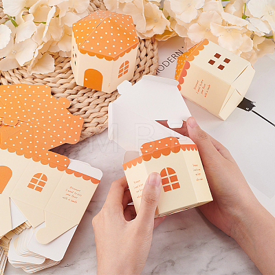 Paper Small House Gift Boxes CON-WH0088-55B-1