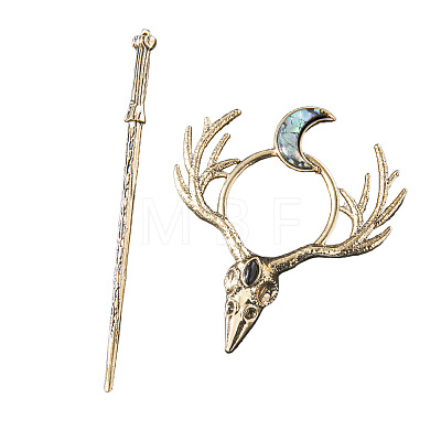 Skull Alloy Hair Sticks PW-WG17AB8-01-1