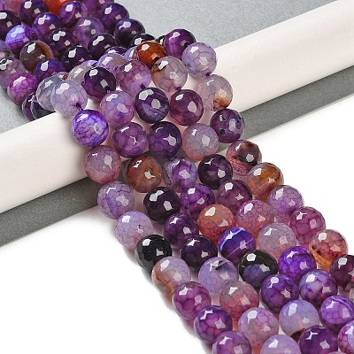 Natural Agate Beads Strands G-M437-C01-01O-1