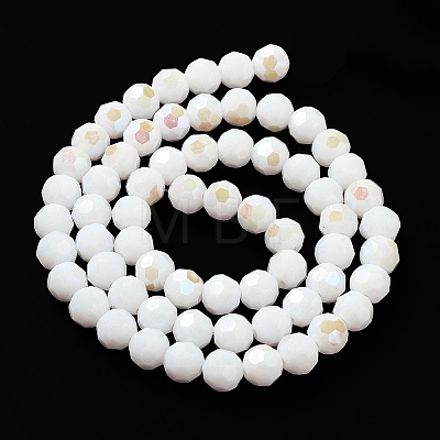 Opaque Glass Beads Strands EGLA-A035-P8mm-L01-1