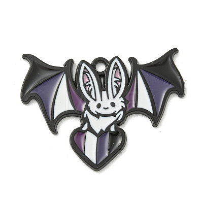 Halloween Theme Alloy Enamel Pendants ENAM-I060-07D-1