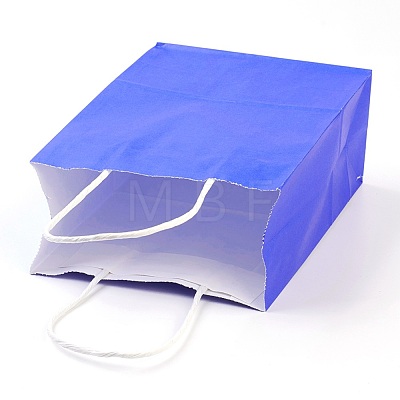 Pure Color Kraft Paper Bags AJEW-G020-D-04-1