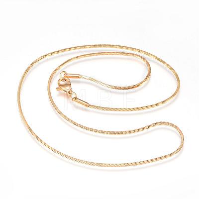 304 Stainless Steel Snake Chain Necklaces NJEW-A288D-1.2A-G-1