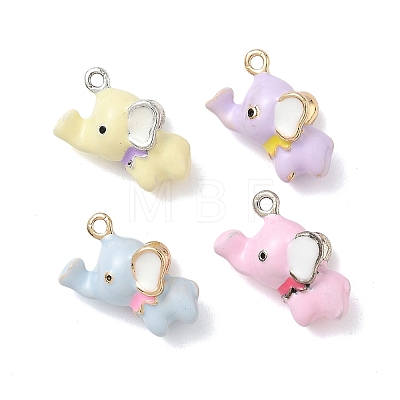 Alloy Enamel Pendants ENAM-F156-08-1