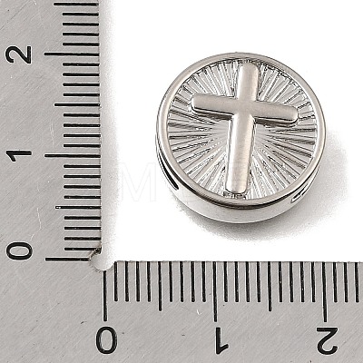 Brass Slide Charms KK-CBAEEA8-08B-P-1