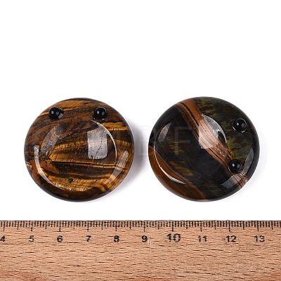 Natural Tiger Eye Thumb Worry Stone G-Q602-12A-1