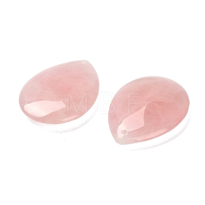 Natural Rose Quartz Pendants G-Z088-02H-1