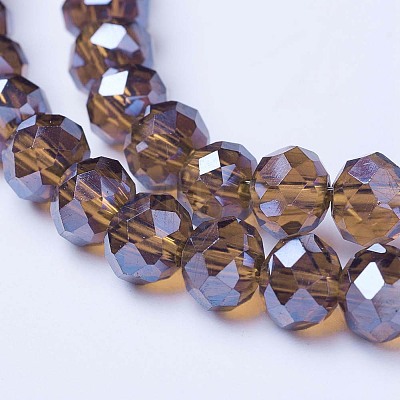Electroplate Glass Beads Strands EGLA-A034-T6mm-A19-1