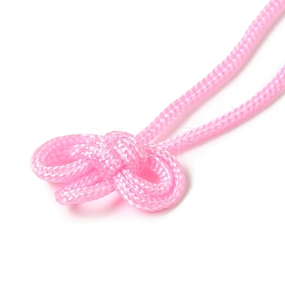 Nylon Lucky Knot Cord Amulet Yuki Pendant Decorations AJEW-NH0001-01D-1
