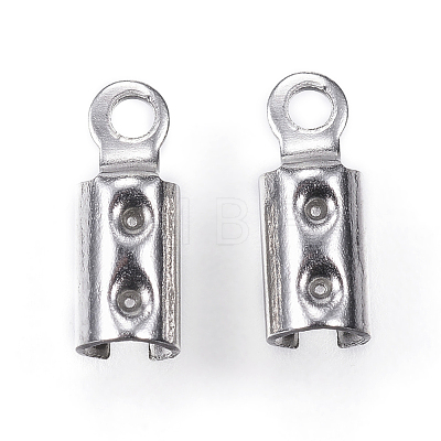 304 Stainless Steel Folding Crimp Ends STAS-P107-07P-1