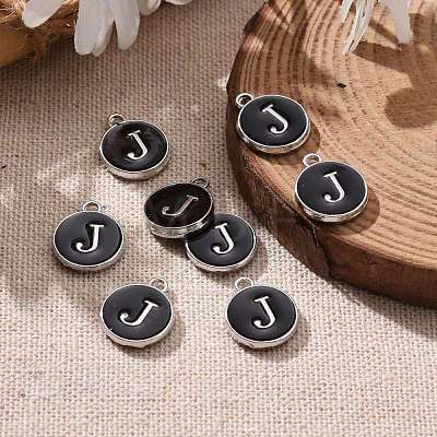 Platinum Plated Alloy Charms X-ENAM-S118-02J-P-1