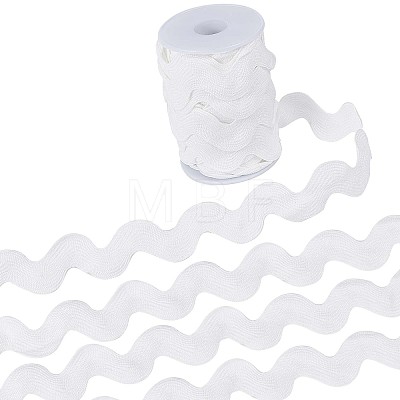 9 Yards Polyester Wavy Fringe Trim Ribbon OCOR-XCP0002-90C-1