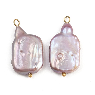 Natural Freshwater Pearl Keshi Pearl Pendants STAS-D378-07A-G-1