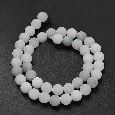 Natural Tianshan Cui Quartzite Beads Strands G-G305-A02-8mm-1