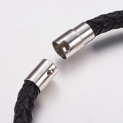 Cowhide Leather Cord Bracelets BJEW-G590-01-1