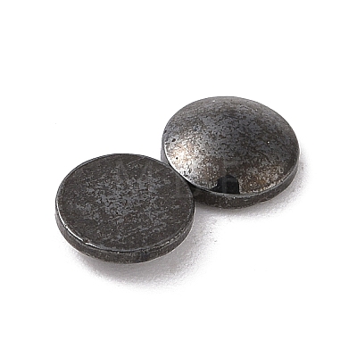 Magnetic Synthetic Hematite Cabochons FIND-A037-01-1