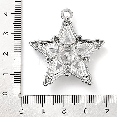 Alloy Rhinestone Pendants ALRI-S001-16P-02-1