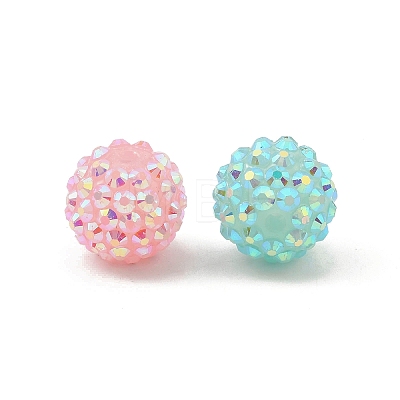 Resin Rhinestone Beads FIND-P027-G-1