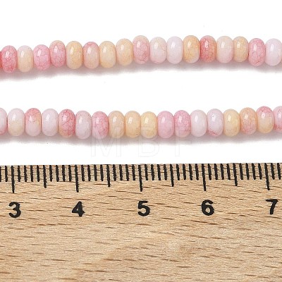 Ombre Effect Dyed Glass Beads Strands GLAA-C043-01F-1