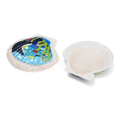 Printed Natural Shell Big Pendants SH-CBA93AD-19F-1