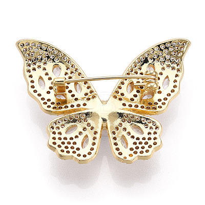 Natural Pearl Butterfly Brooches for Women JEWB-N001-14G-1