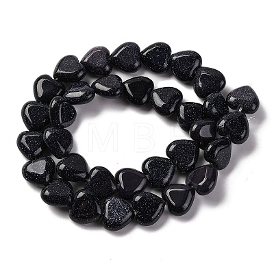 Synthetic Blue Goldstone Beads Strands G-I372-A12-01-1