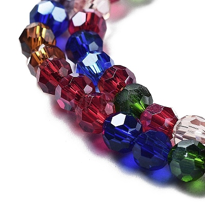 Electroplate Transparent Glass Beads Strands EGLA-A035-T4mm-HA02-1