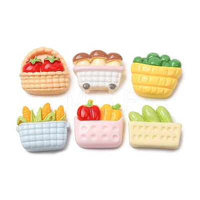 Opaque Resin Cabochons FIND-E058-03-1