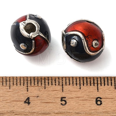 Rack Plating Brass Enamel Beads KK-P276-38AS-1