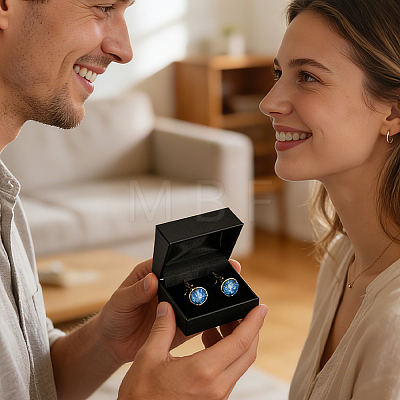 Plastic Cufflinks Gift Boxes CON-WH0089-291-1