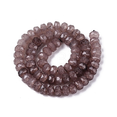 Imitation Jade Crackle Glass Beads Strands GLAA-N068-01A-A07-1